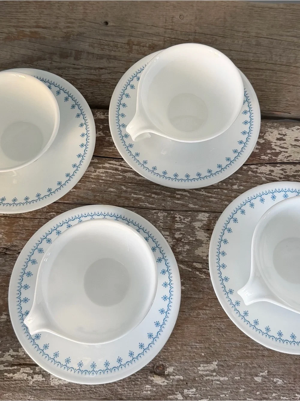 Corelle Teacups and Saucers